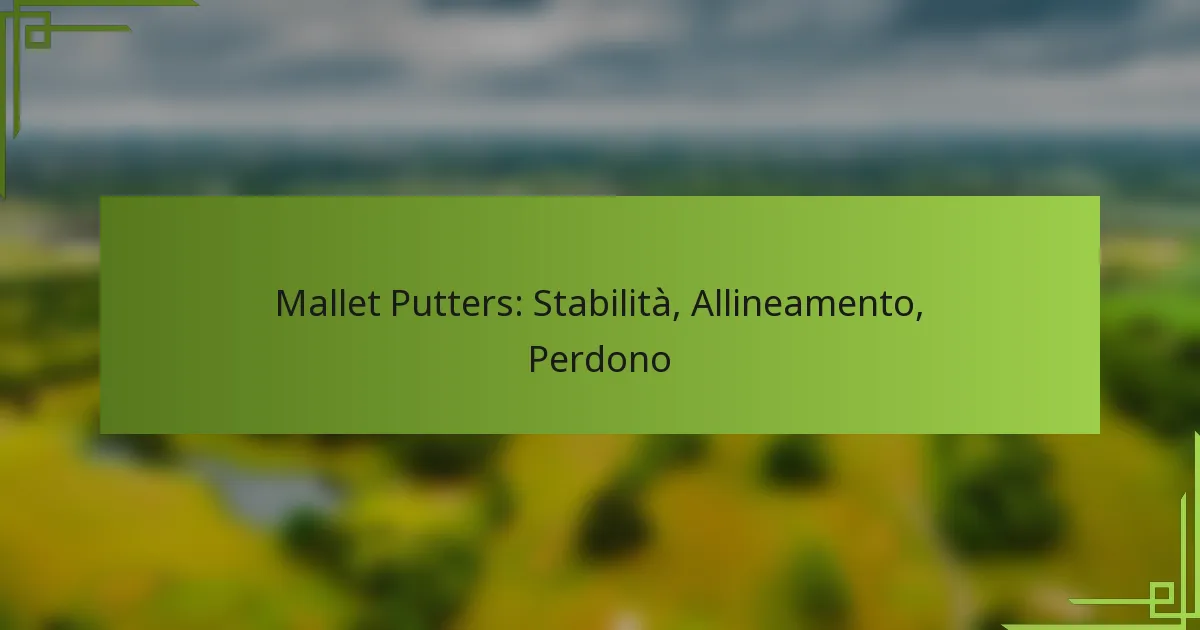 Mallet Putters: Stabilità, Allineamento, Perdono